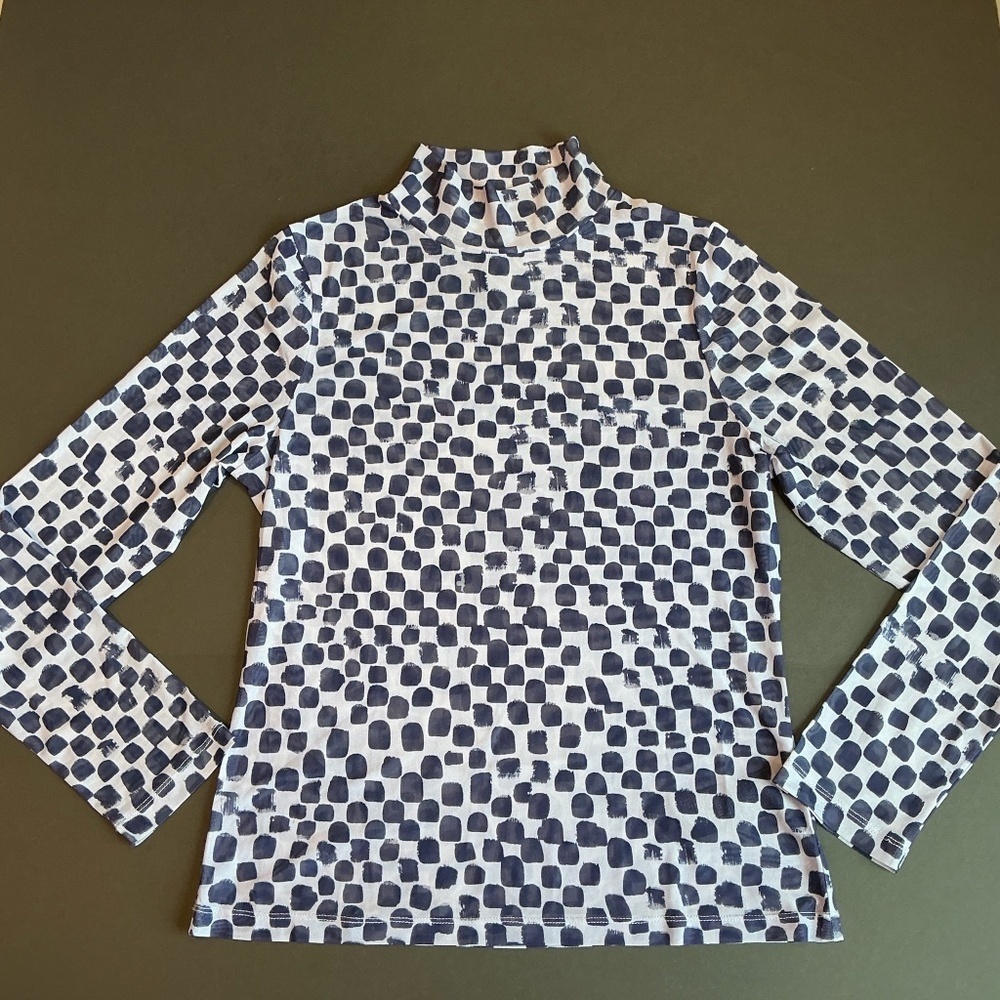 Anthropologie Mock Neck Long Sleeve Top Size L